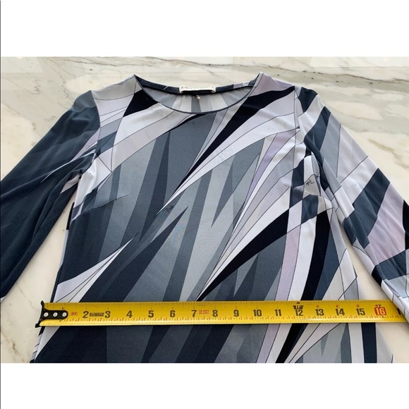 EMILIO PUCCI BLACK MULTI DRESS MODEL 46RL22 SIZE IT 42 / US 8 - Picture 13 of 16